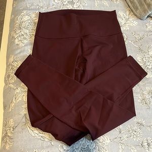 Lululemon wunder under high rise leggings 28”